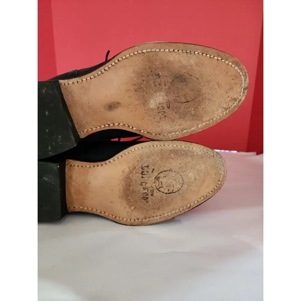 Vtg Durango Men's Size 7.5 Black Leather Lace Up Boots